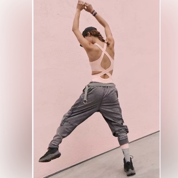 NWOT FP Movement Back It Up Cutout Crisscross Back Jumpsuit Medium - Picture 2 of 11